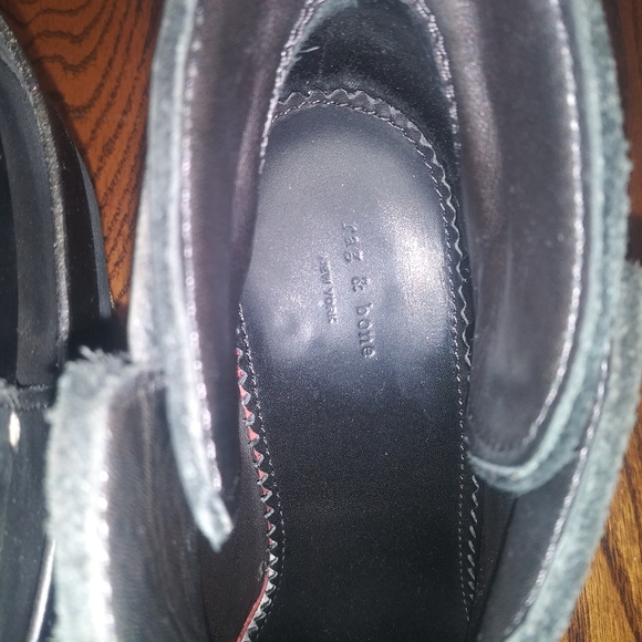 Rag and Bone Black Ankle Boots With Straps - Picture 5 of 12